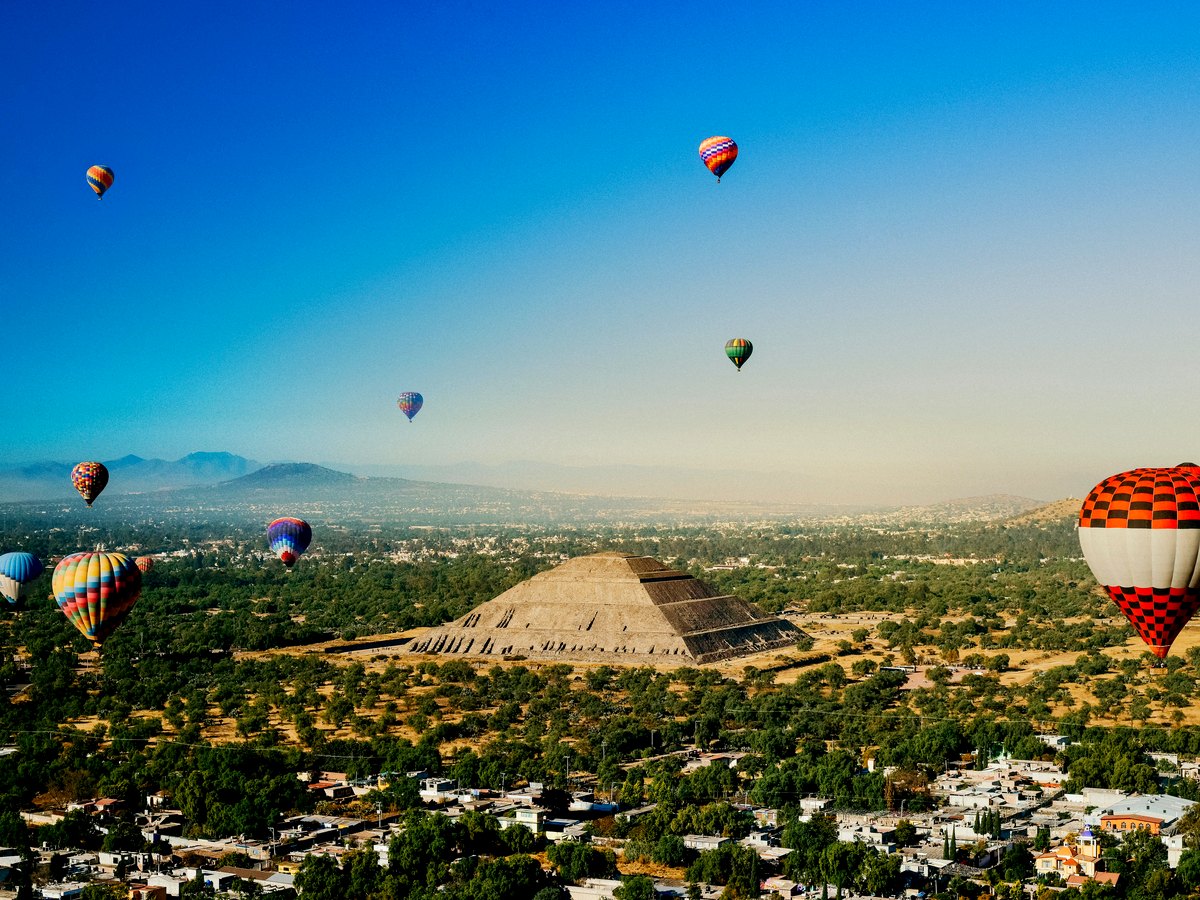 Vuelos en Globo sobre las Pirámides de Teotihuacán